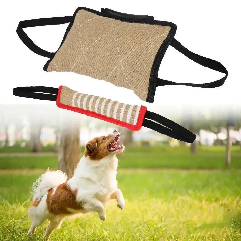 Dog Tug Toy With Dual Rope Handles
