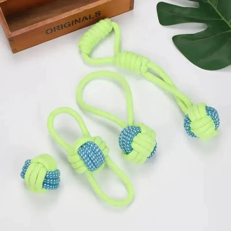 Durable Cotton Rope Knot Ball for Dogs 12