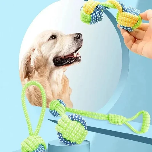 Durable Cotton Rope Knot Ball for Dogs alternate view
