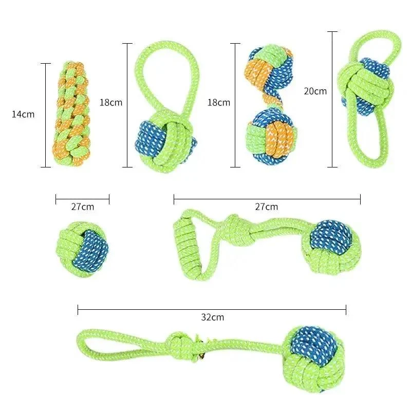 Durable Cotton Rope Knot Ball for Dogs 4
