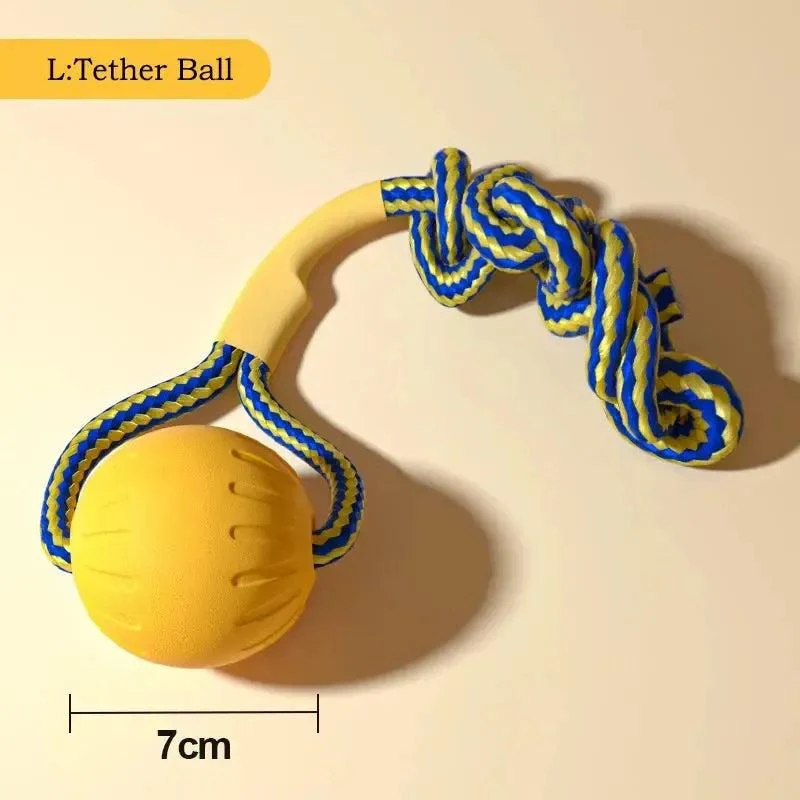 Durable Dog Toy Set – Flying Disc, Ball, Tug & Pull Ring 9