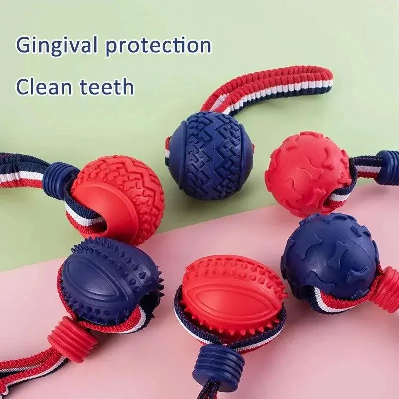 Durable Rope Dog Ball with Chewy Texture 2