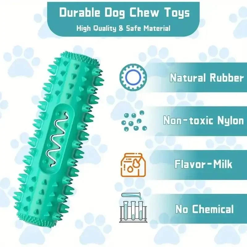 Durable Vet-Approved Dental Stick with Milk Flavor & Squeak 3
