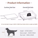 Elevated Luxury Dog Sofa Bed | Waterproof & Orthopedic