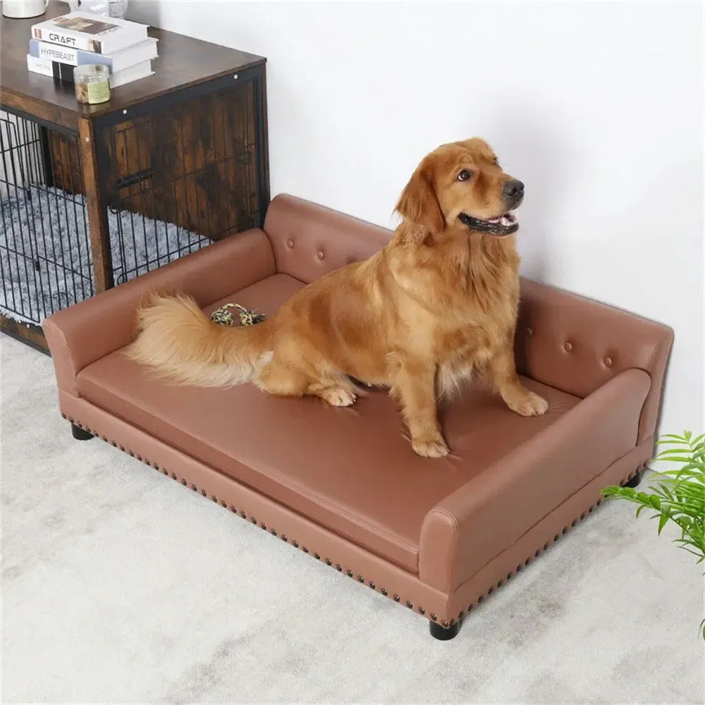 Elevated Luxury Dog Sofa Bed | Waterproof & Orthopedic 4