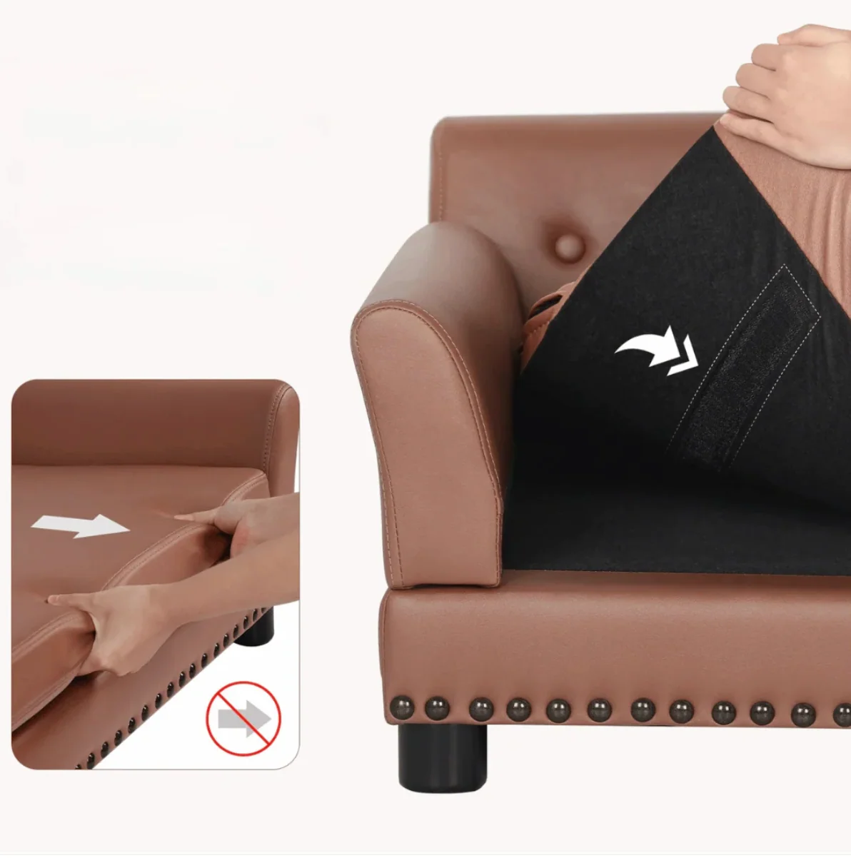 Elevated Luxury Dog Sofa Bed | Waterproof & Orthopedic 7