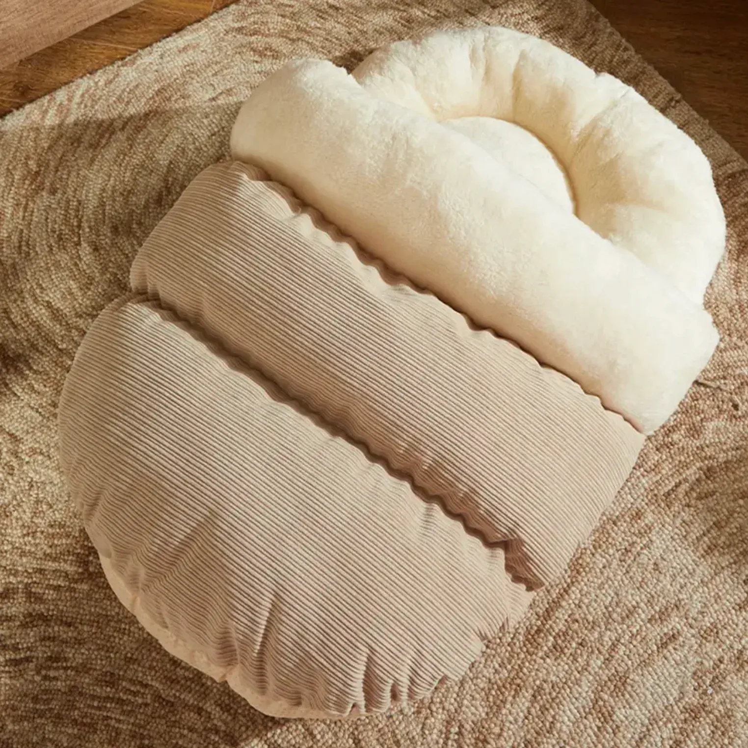 Enclosed Slipper-Style Dog Bed 7
