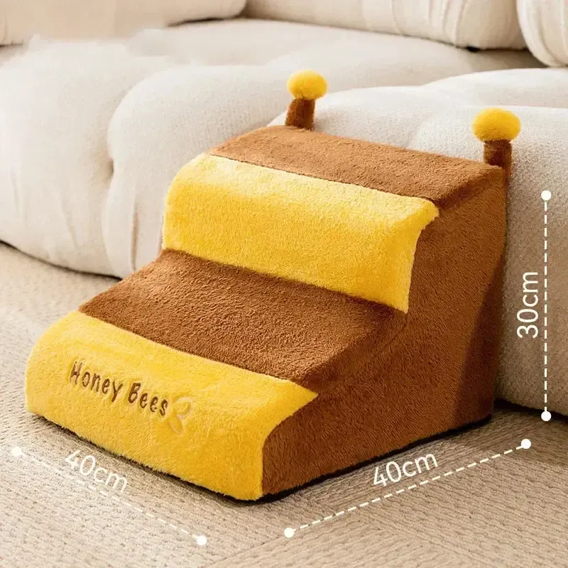 Fleece Dog Stairs with Sponge Core 3
