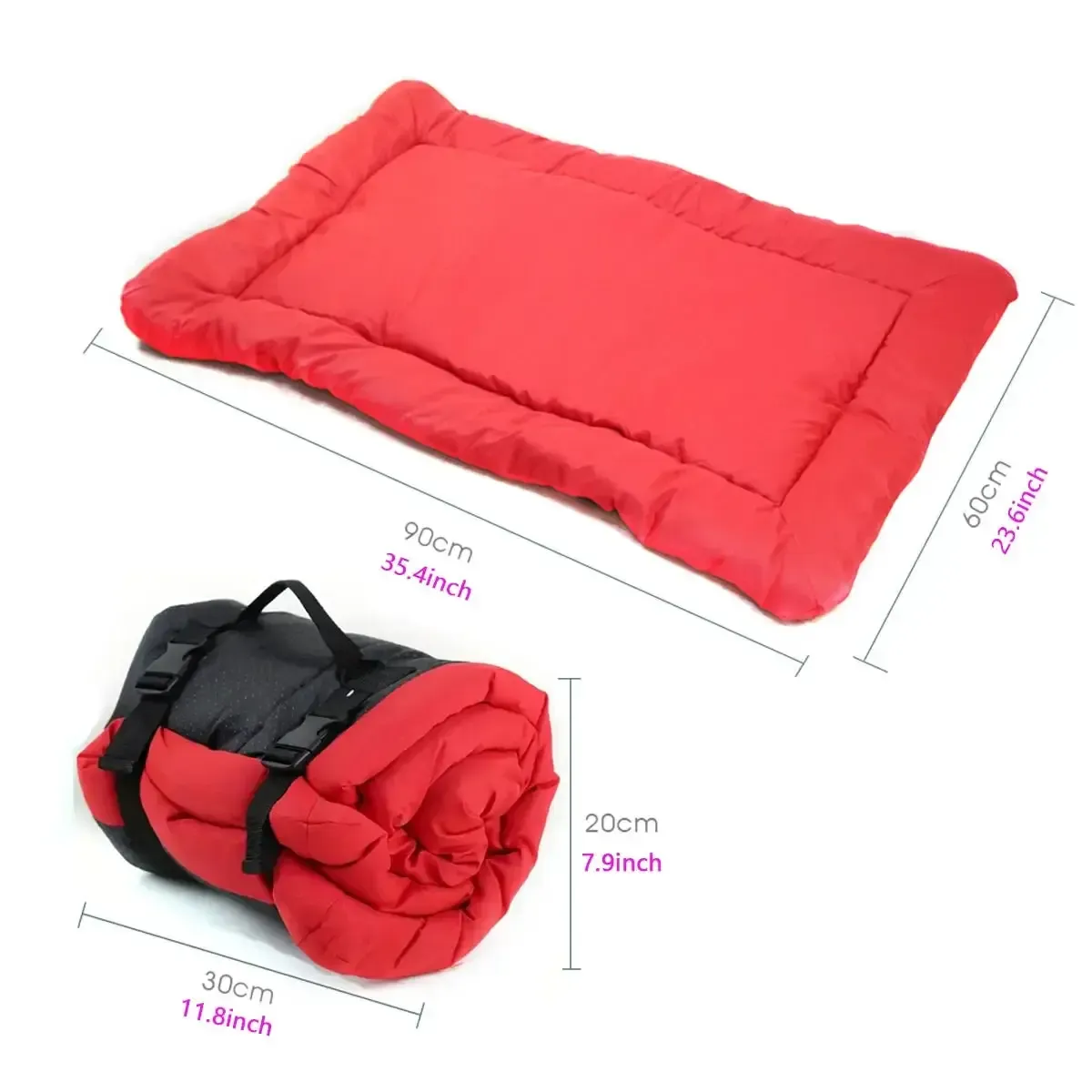 Foldable Washable Waterproof Outdoor Dog Bed For Travel And Camping 3