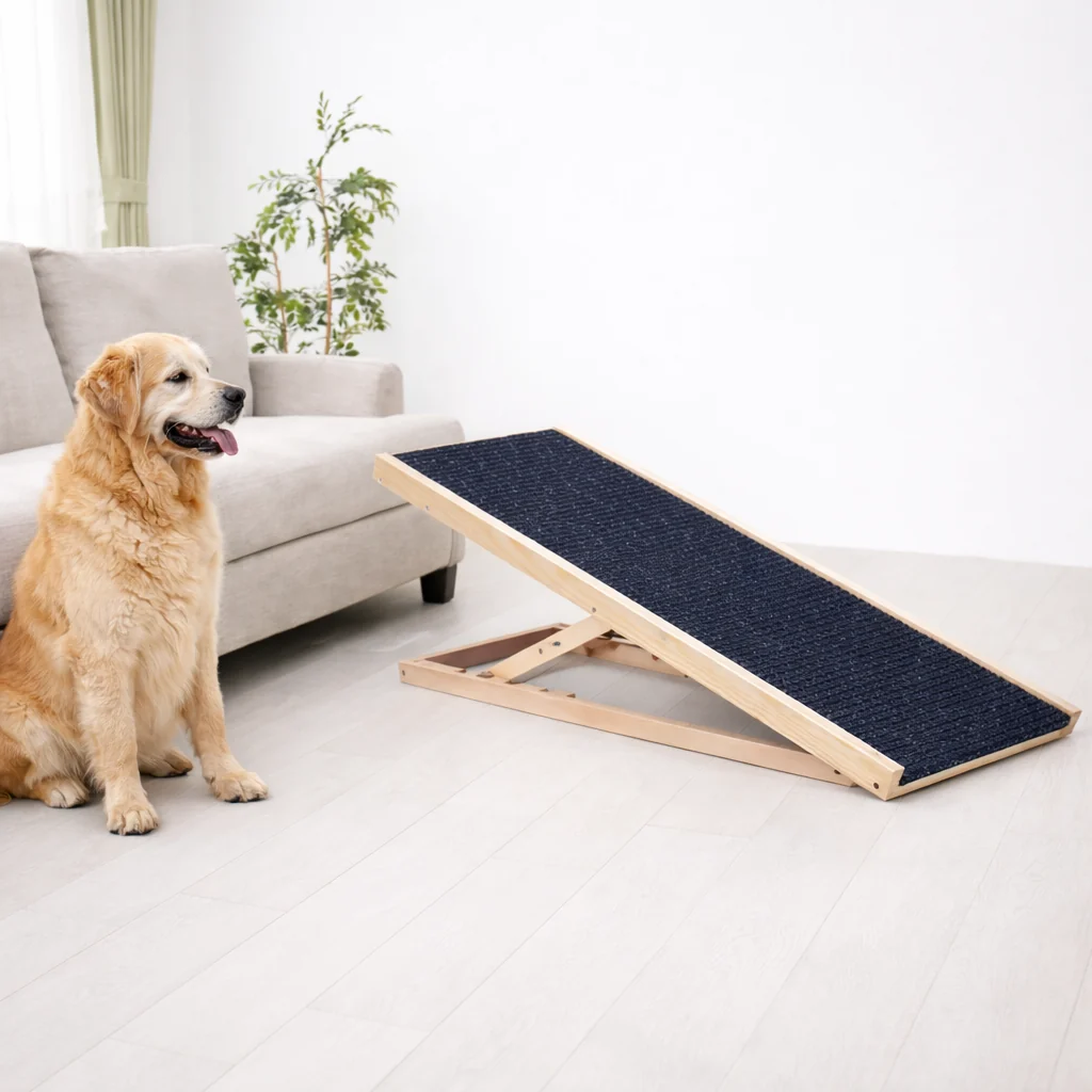 Foldable Wooden Dog Ramp for Large & Older Dogs 2