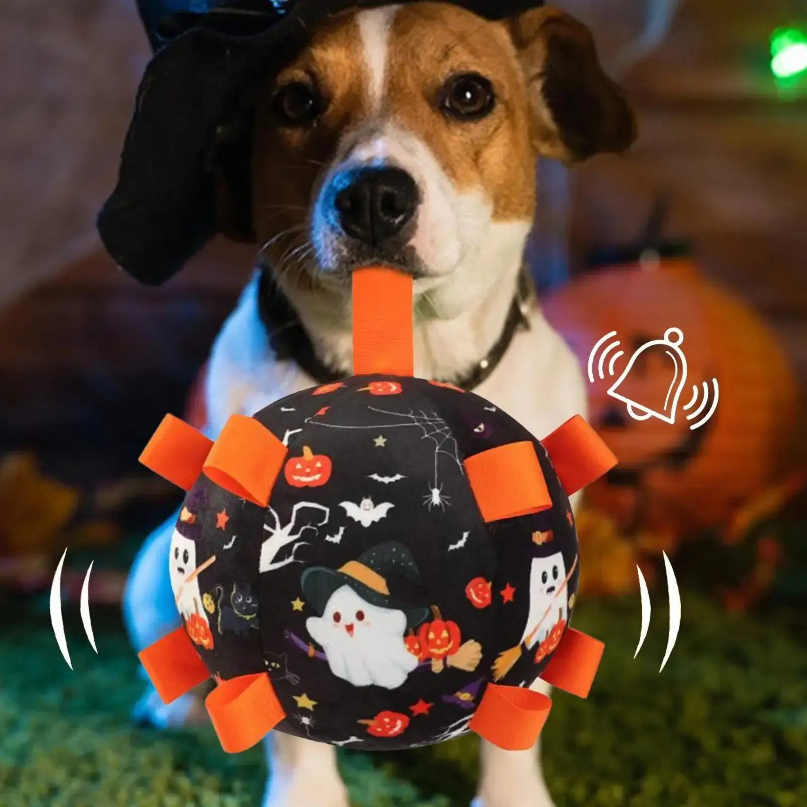 Halloween Dog Toy – Interactive Plush Soccer Ball 3