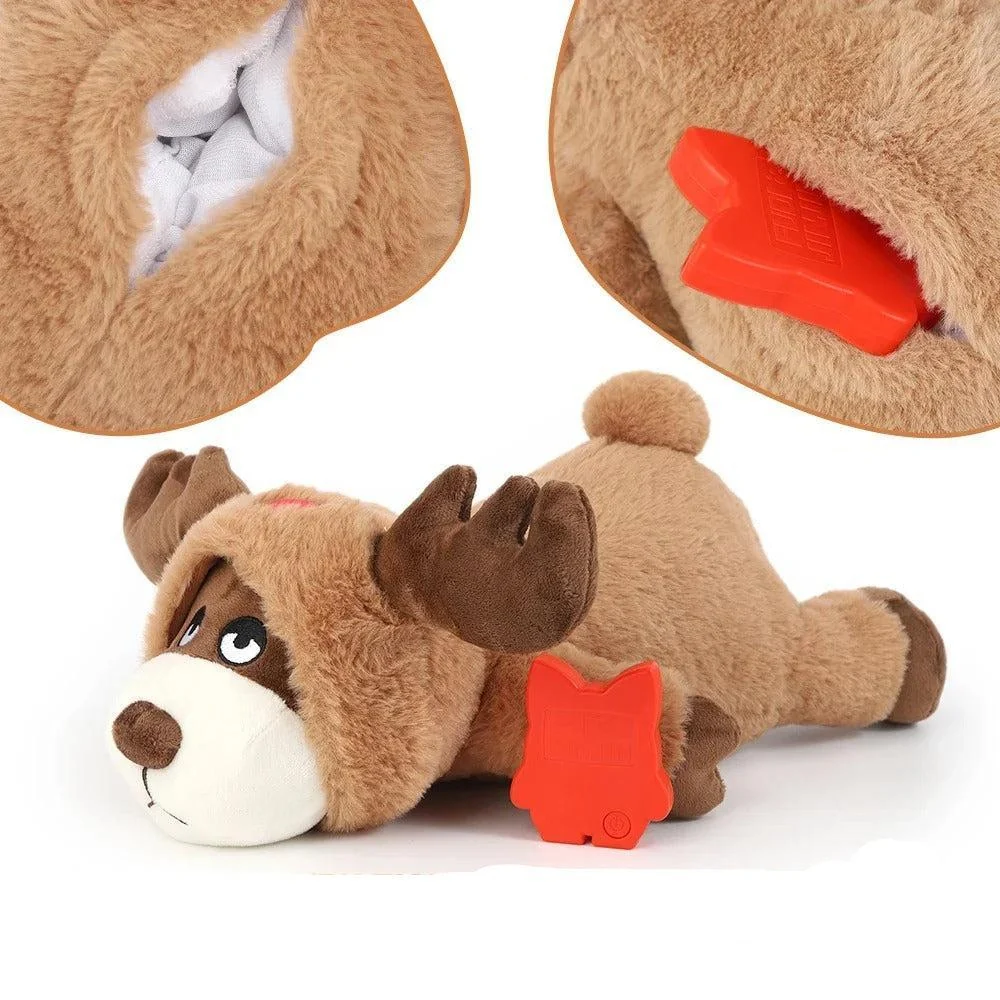 Heartbeat Plush Reindeer – Soft Calming Sleep Toy 3