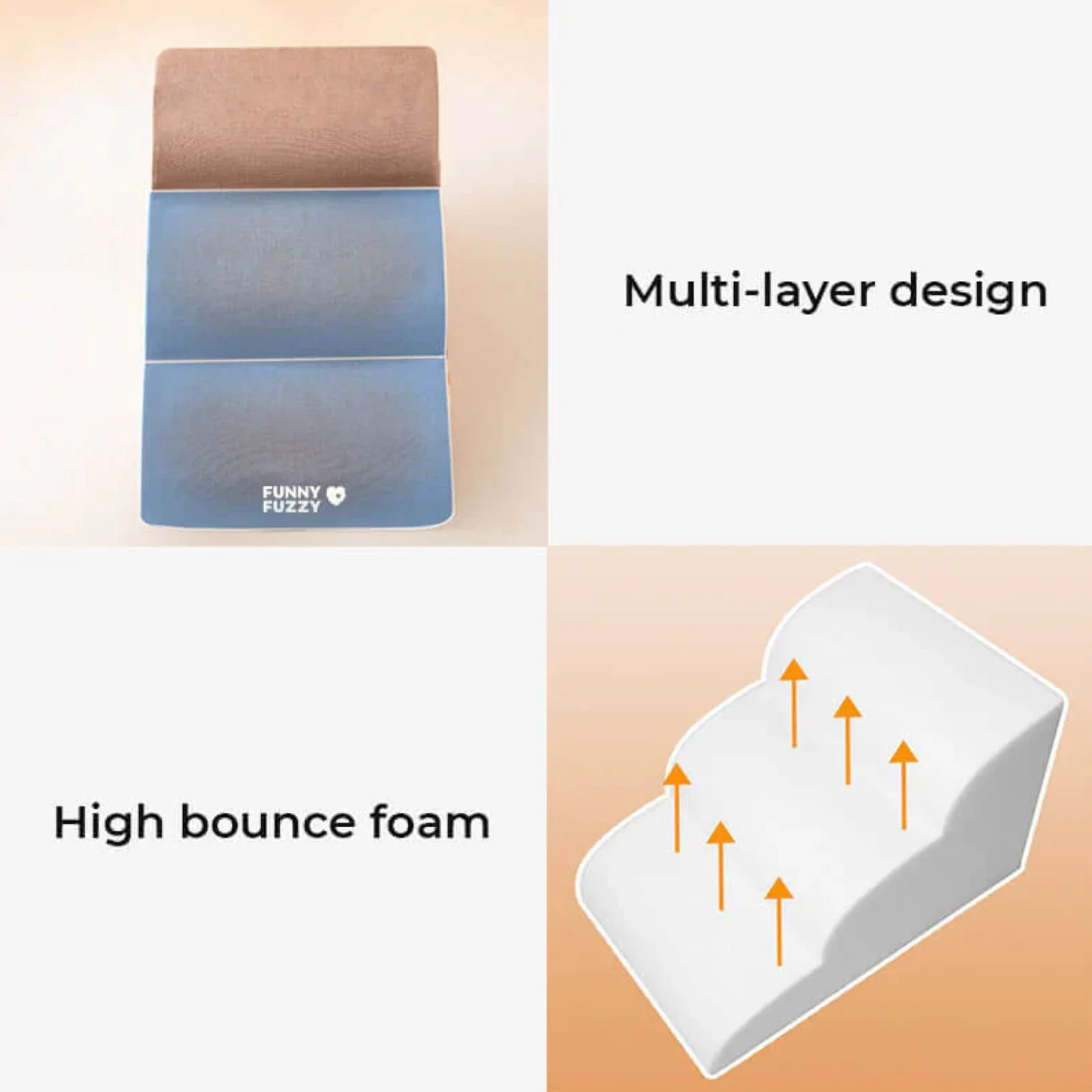 High-Density Foam Dog Stairs for Older Dogs 9