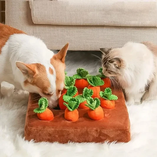Interactive Carrot Snuffle Mat Enrichment Toy