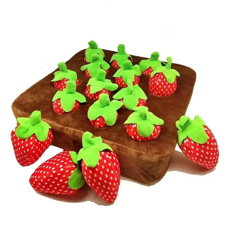 Interactive Strawberry Snuffle Mat Enrichment