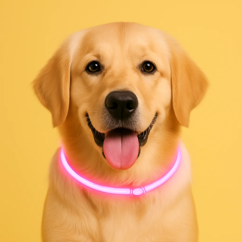Light up dog collar