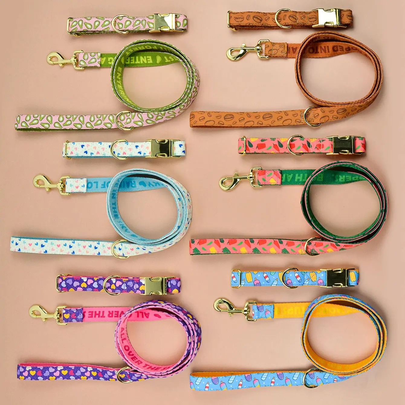 Luxury Adjustable Dog Collar & Leash Set