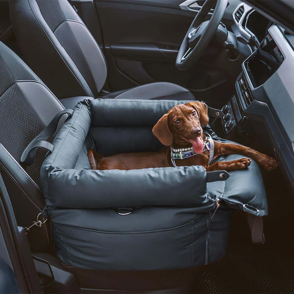 Luxury Dog Car Booster Seat & Bed | Urban Voyager 3