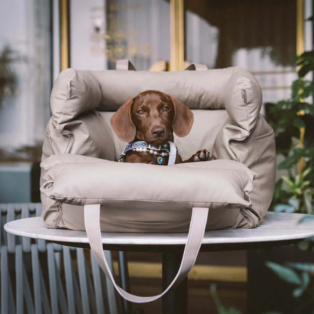 Luxury Dog Car Booster Seat & Bed | Urban Voyager 5