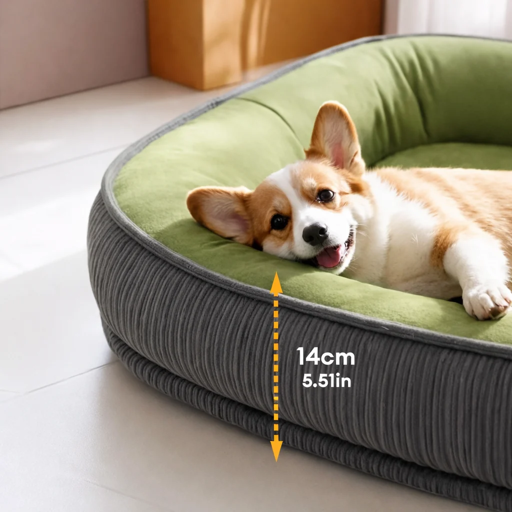 Memory Foam Dog Bed | Durable Scratch-Resistant 3