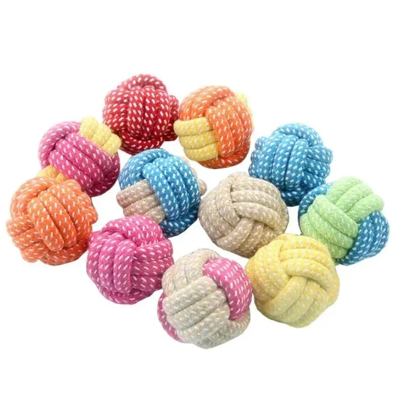 Mini Cotton Bite-resistant Rope Chew Toy for Dogs 3