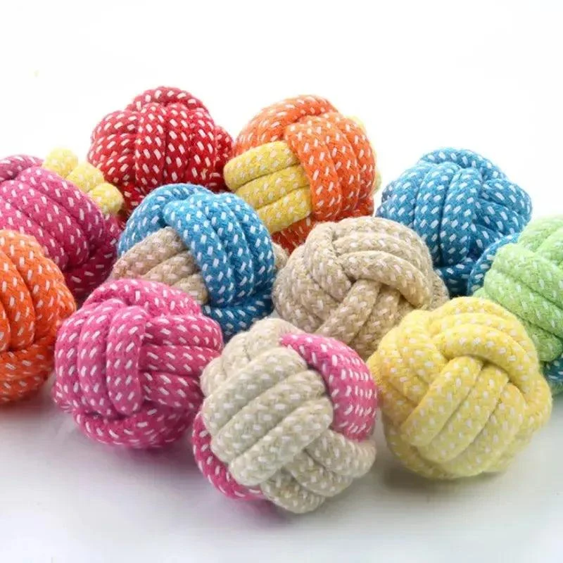Mini Cotton Bite-resistant Rope Chew Toy for Dogs