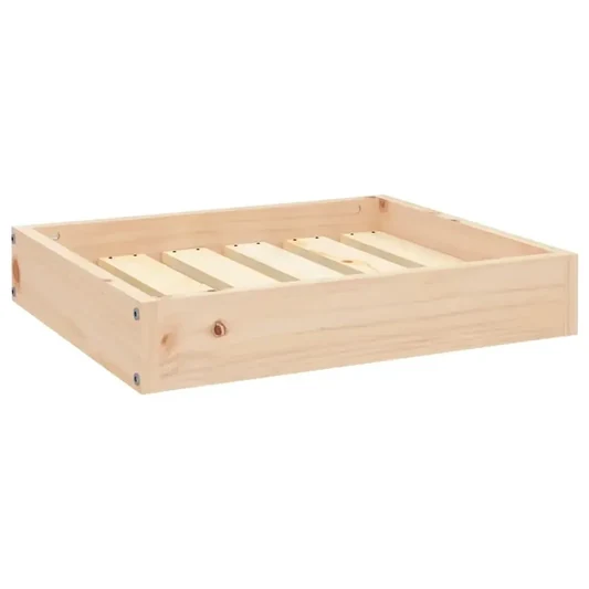 Minimalist Pine Wood Dog Bed Frame for Puppies and Small Breeds alternate view