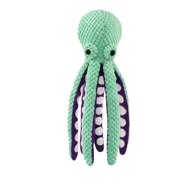 Octopus Bite Resistant Chew Toy for Dogs with Squeaker 8