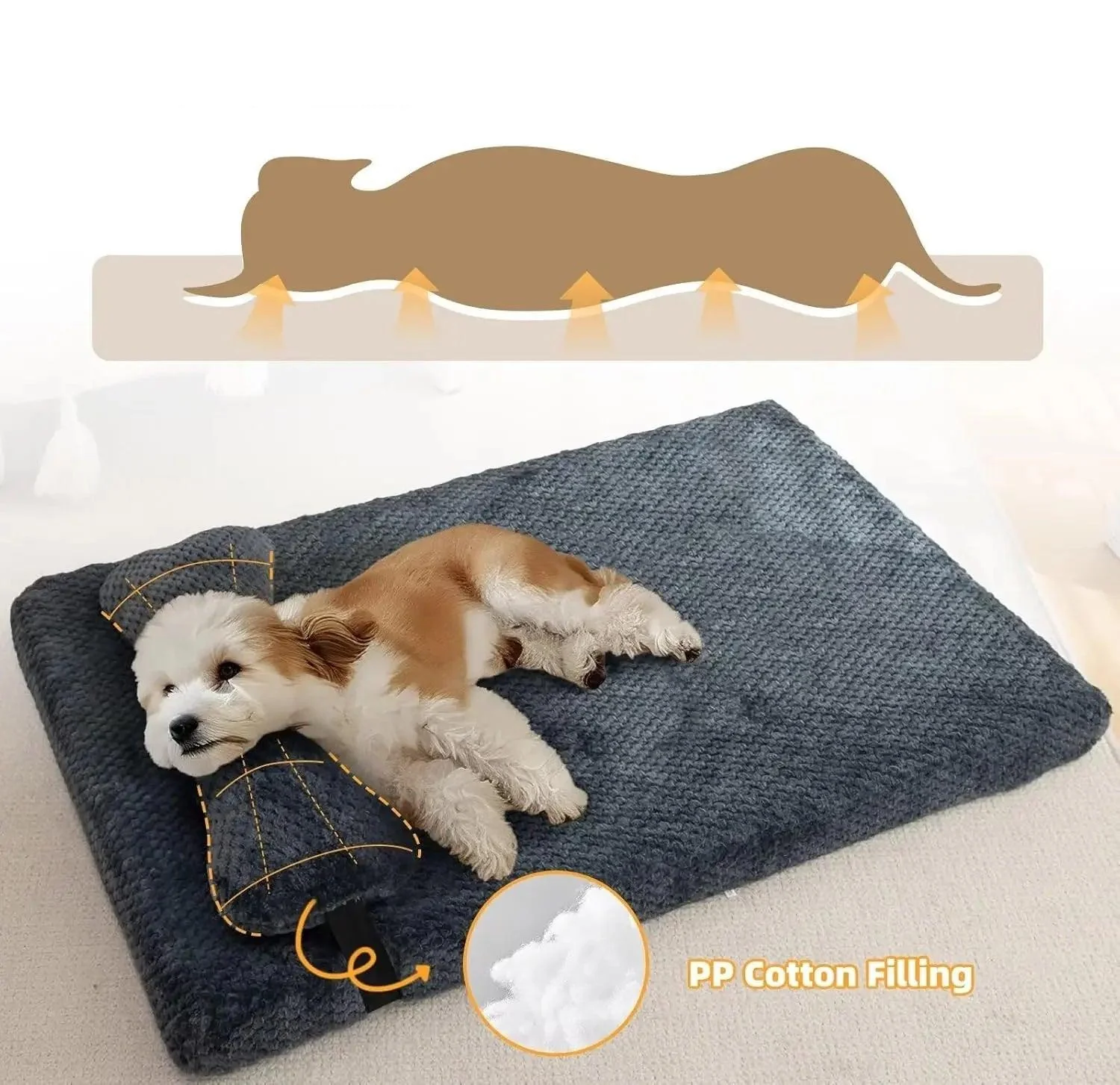 Orthopedic Dog Mat with Pillow 7