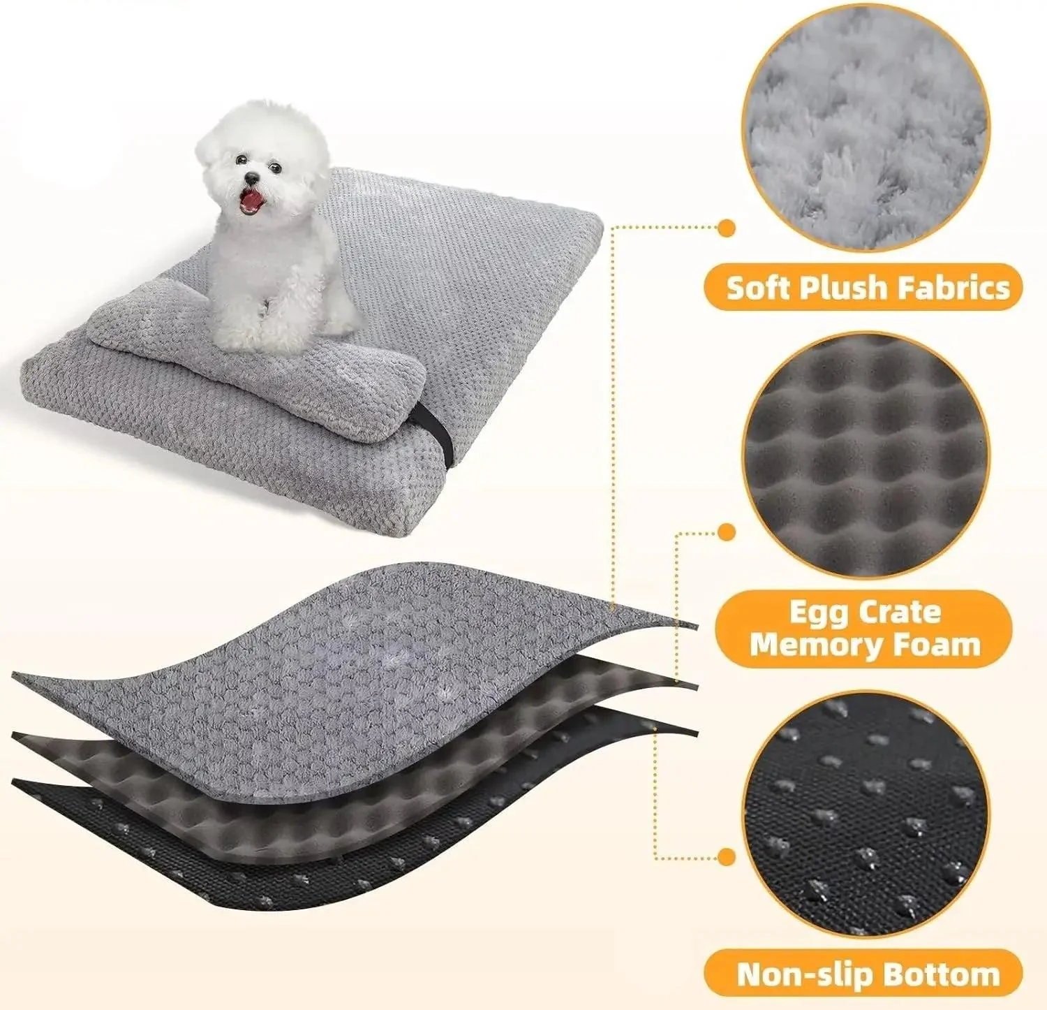 Orthopedic Dog Mat with Pillow 8