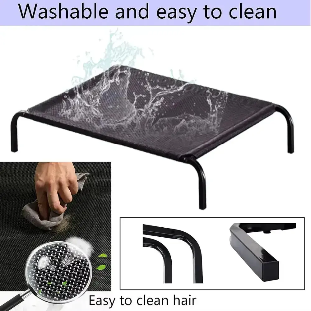 Orthopedic Washable Elevated Waterproof Dog Bed With Mesh Support 4