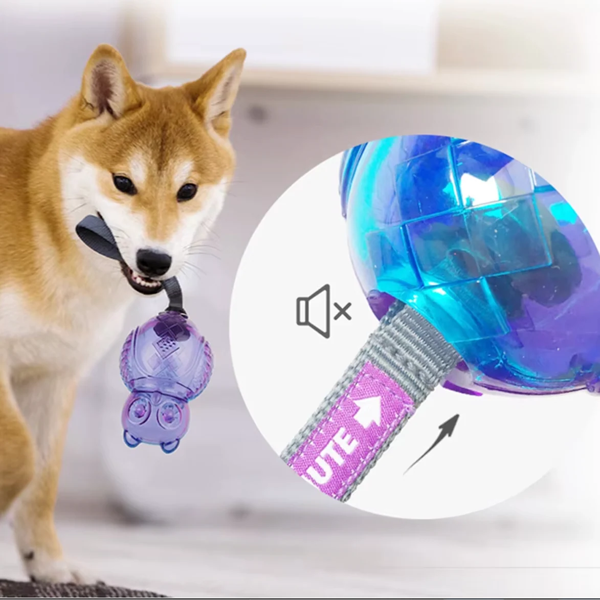Owl Squeaky Dog Toy With Mute Option 5