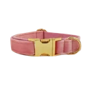 Pink Velvet Dog Collar