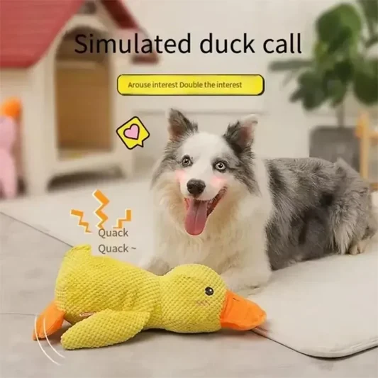 Plush Duck Cuddle Toy for Dogs alternate view
