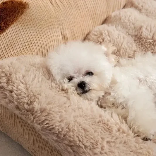Plush Fleece Washable Dog Bed alternate view