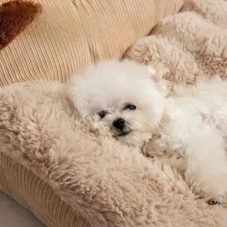 Plush Fleece Washable Dog Bed alternate view