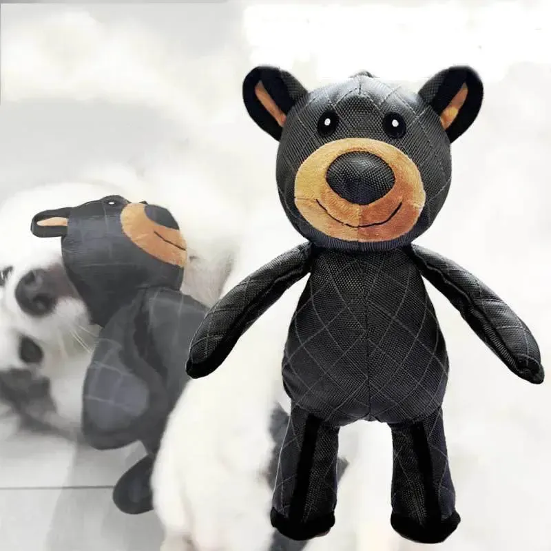 Plush Squeaky Bear Toy for Dogs Soft & Durable Play 3