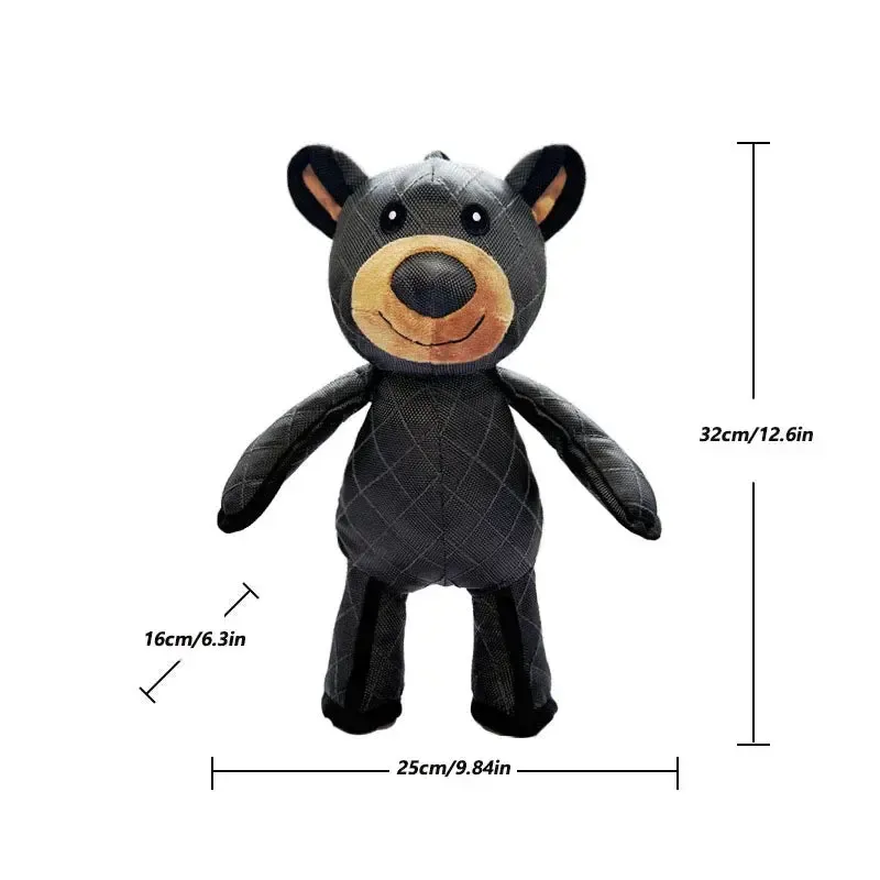 Plush Squeaky Bear Toy for Dogs Soft & Durable Play