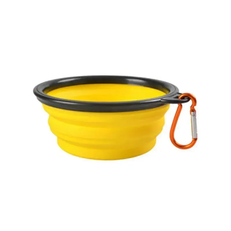 Portable Collapsible Travel Silicone Dog Water & Food Bowl 12