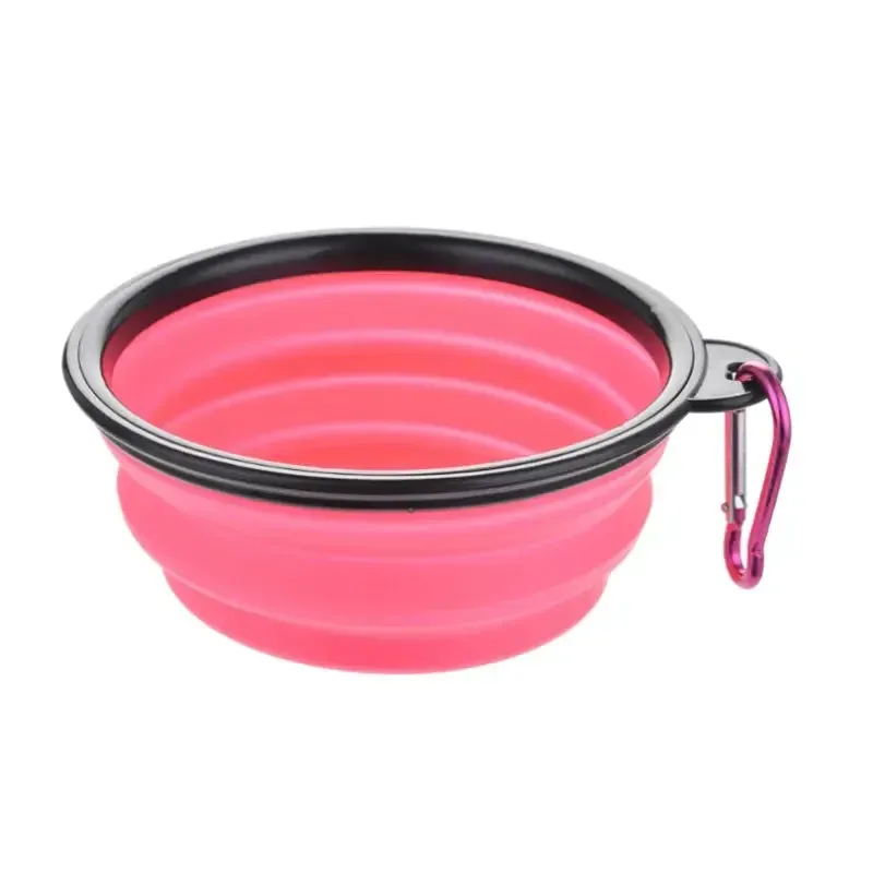 Portable Collapsible Travel Silicone Dog Water & Food Bowl 14