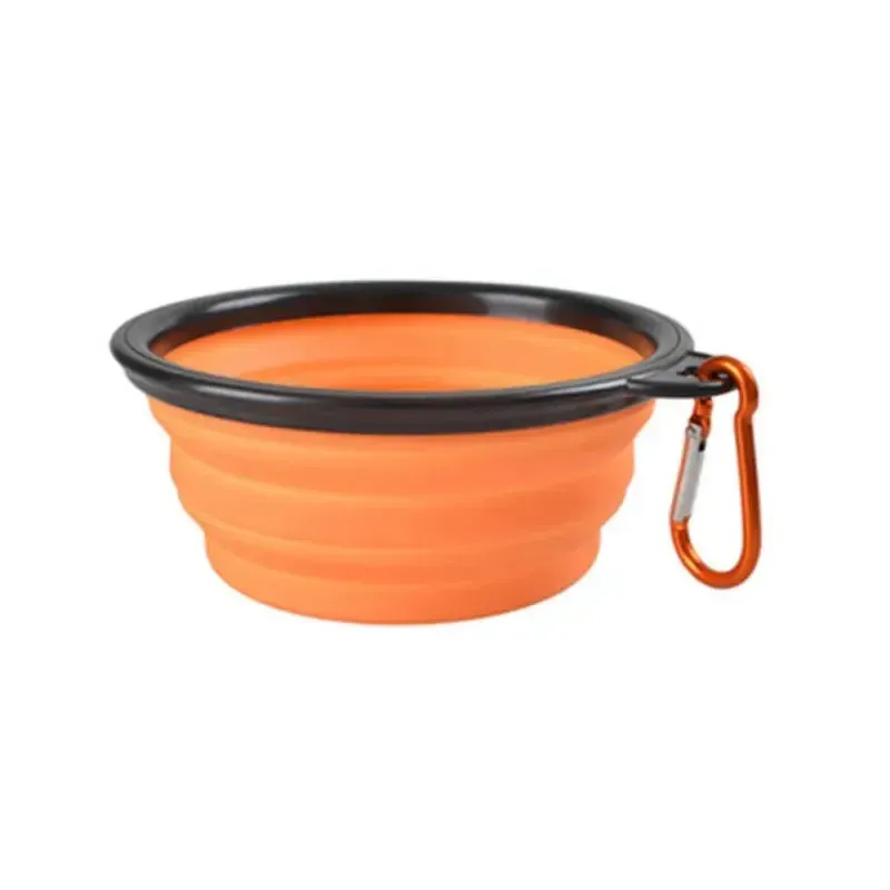 Portable Collapsible Travel Silicone Dog Water & Food Bowl 16