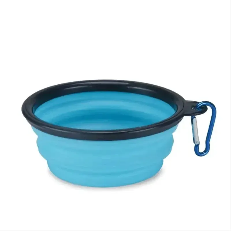 Portable Collapsible Travel Silicone Dog Water & Food Bowl 9