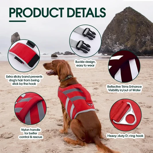 Premium Dog Life Jacket alternate view