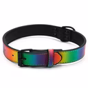 Rainbow Reflective Dog Collar