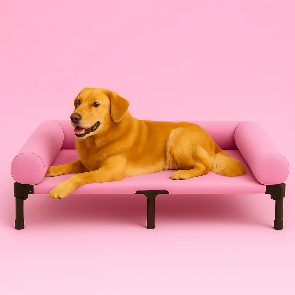 Raised dog bed
