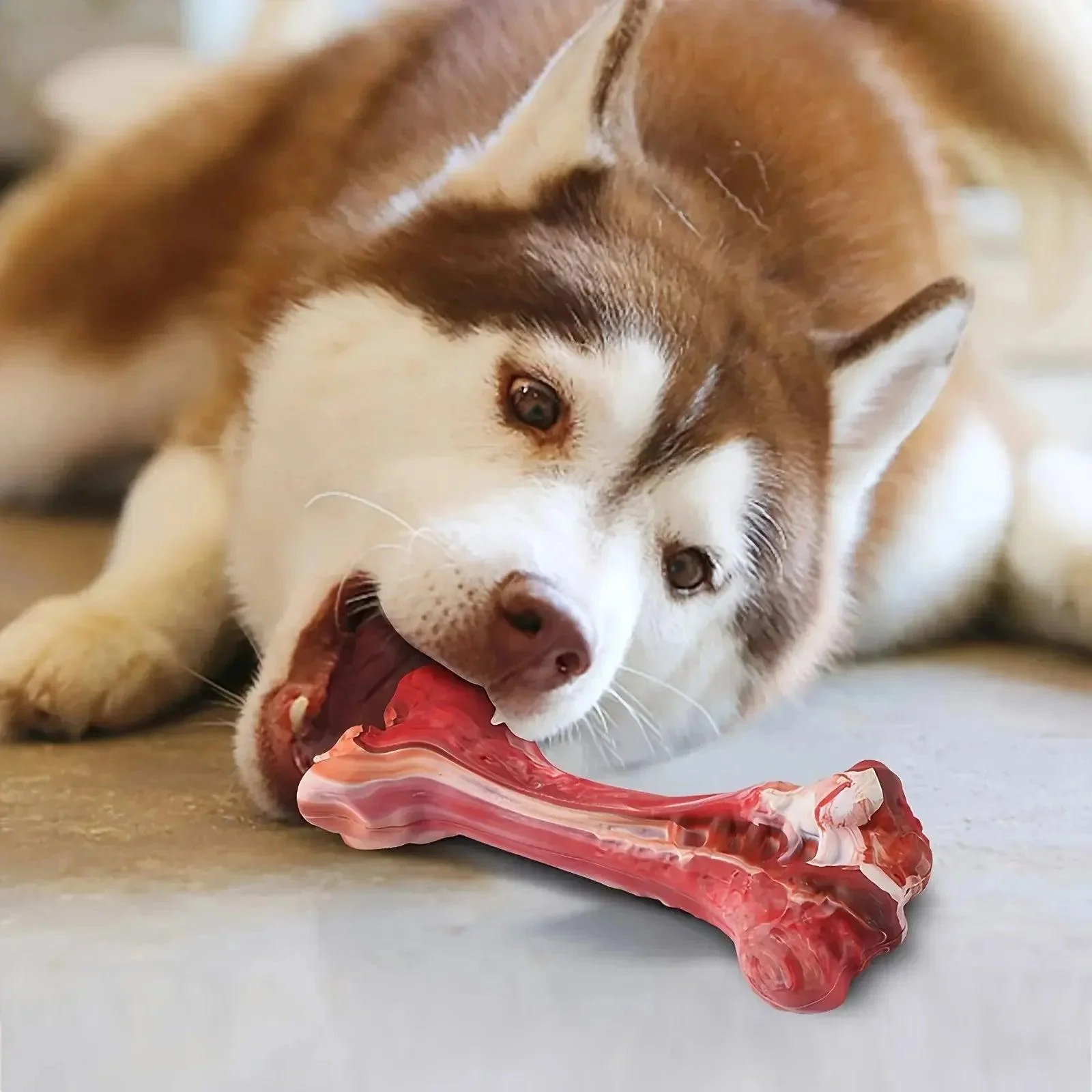 Realistic Bone Chew Toy for Large Dogs and Aggressive Chewers 10