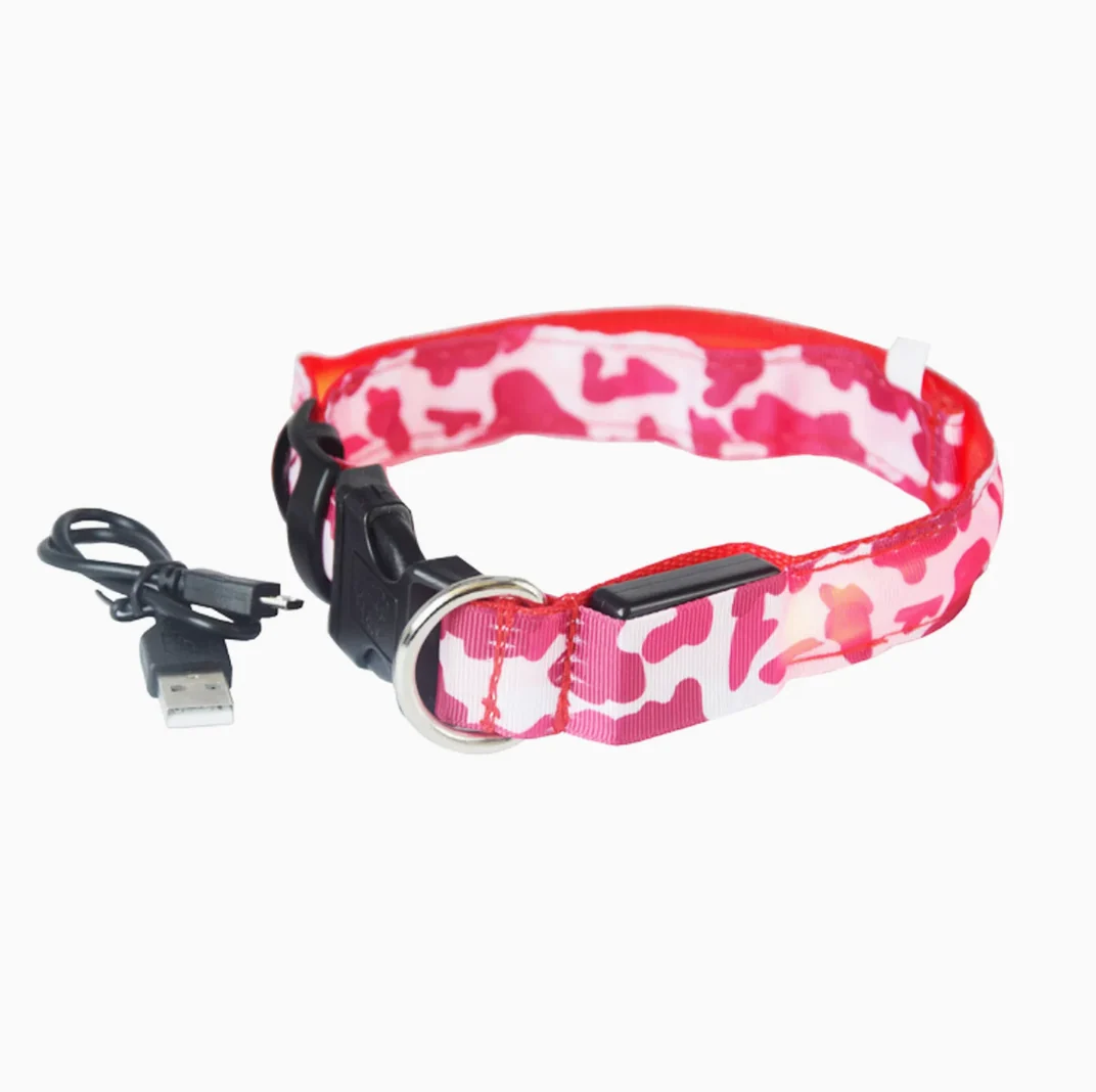 Rechargeable LED Dog Collar for Night Safety