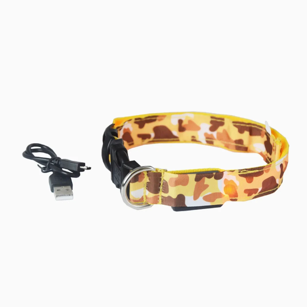 Rechargeable LED Dog Collar for Night Safety