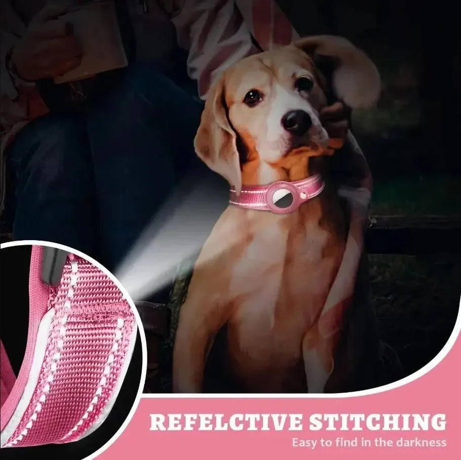 Reflective AirTag Dog Collar with Padding 3