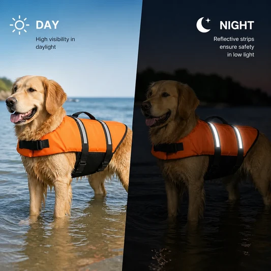 Reflective Dog Swimming Safety Vest alternate view